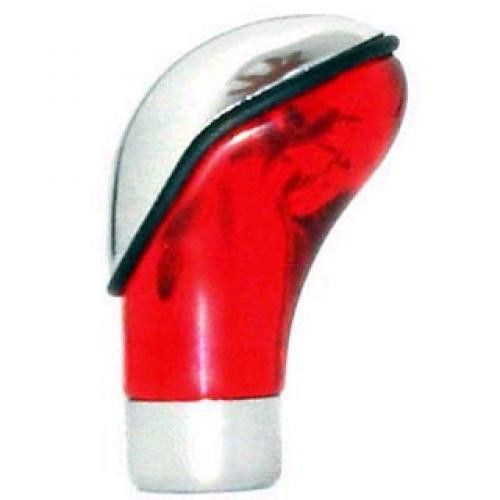 Manopla de Cambio Naja (cromada com vermelho)